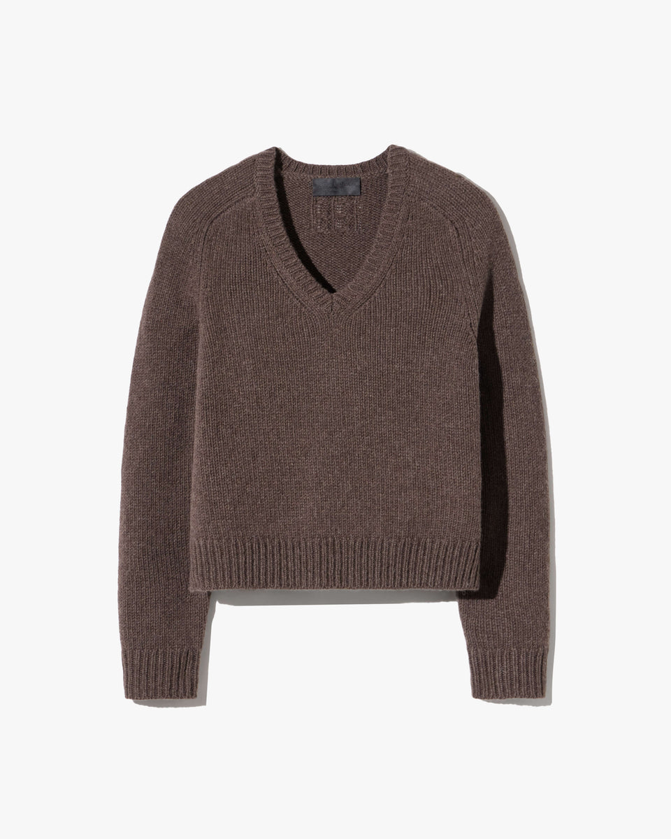 VICKI SWEATER IN WALNUT HEATHER