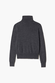 LARKIN WOOL SWEATER IN ONYX HEATHER