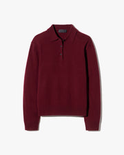 JOVAN SWEATER POLO IN BURGUNDY