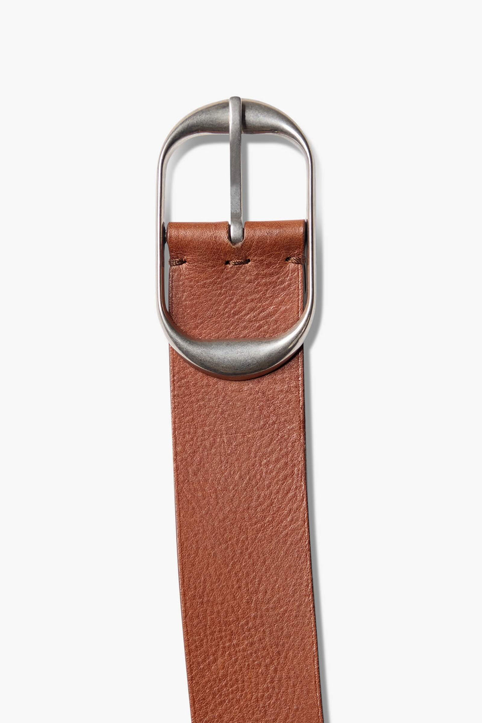 NILI BELT IN CHESTNUT W/ ANTIQUE SILVER BUCKLE