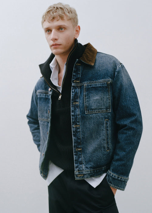 CHESTER DENIM JACKET IN SIMON WASH