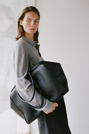 JOVAN CASHMERE POLO IN PEBBLE GREY HEATHER