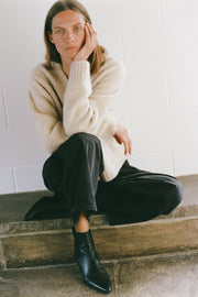 LORANA CARDIGAN IN BEIGE MELANGE