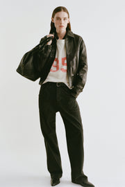 WHITNEY COTTON PANT IN CARBON