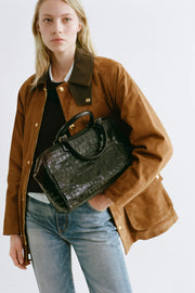 KEDEM SUEDE PARKA IN MARTORA