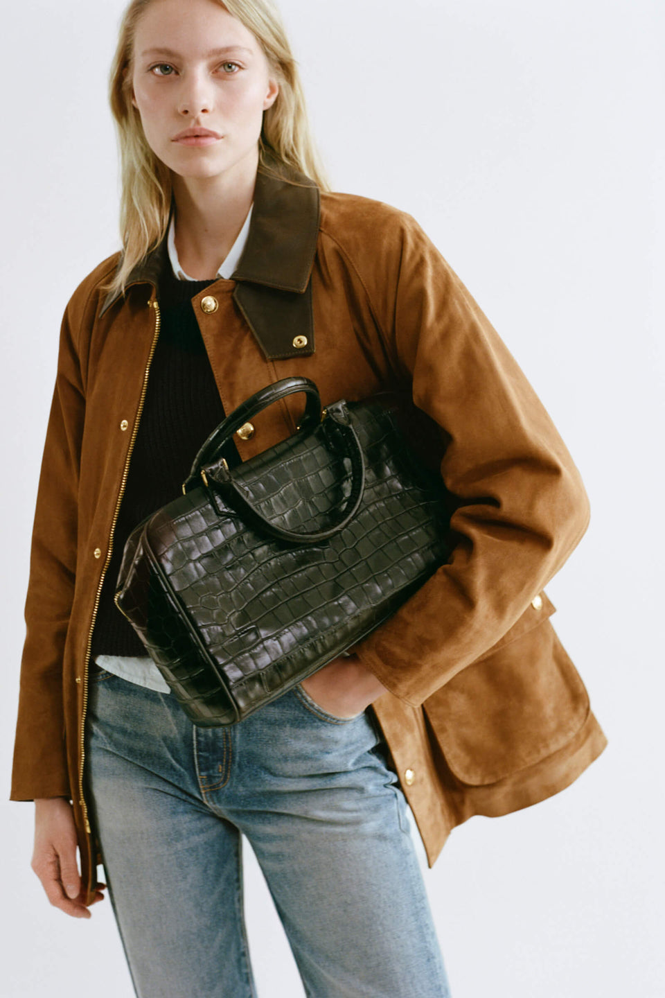 KEDEM SUEDE PARKA IN MARTORA