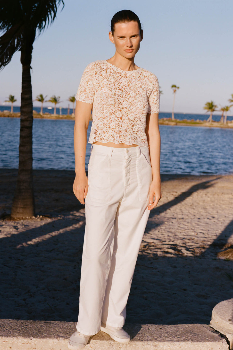 WHITNEY PANT IN WHITE