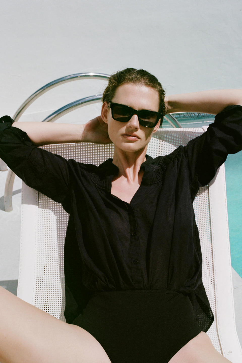CLARYS TOP IN MIDNIGHT