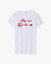 LANA TEE - MORE GUITAR IN WHITE/RED PRINT