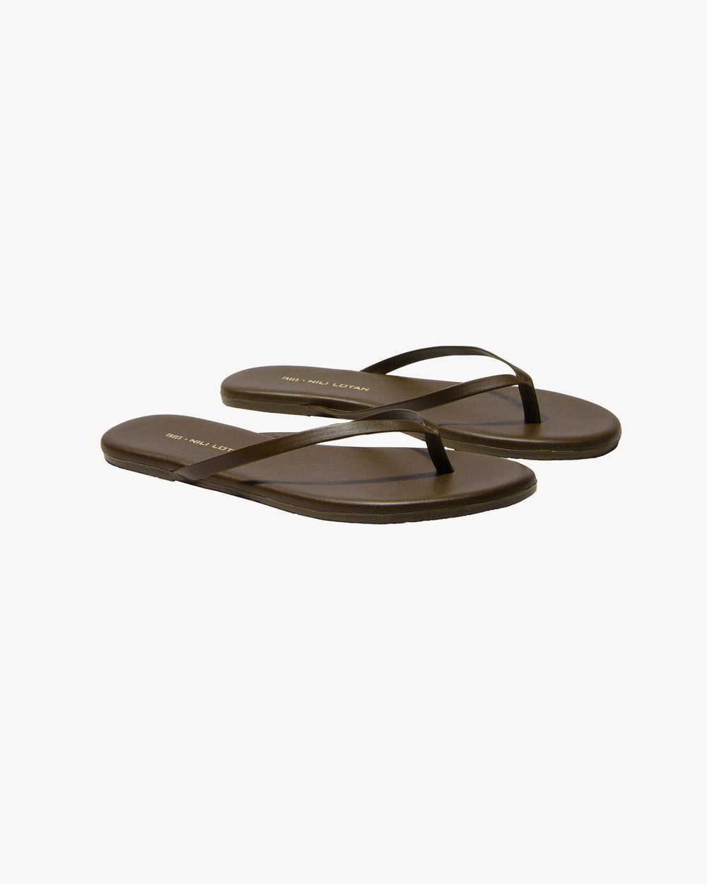 NL X TKEES LEATHER FLIP FLOP IN OLIVE GREEN
