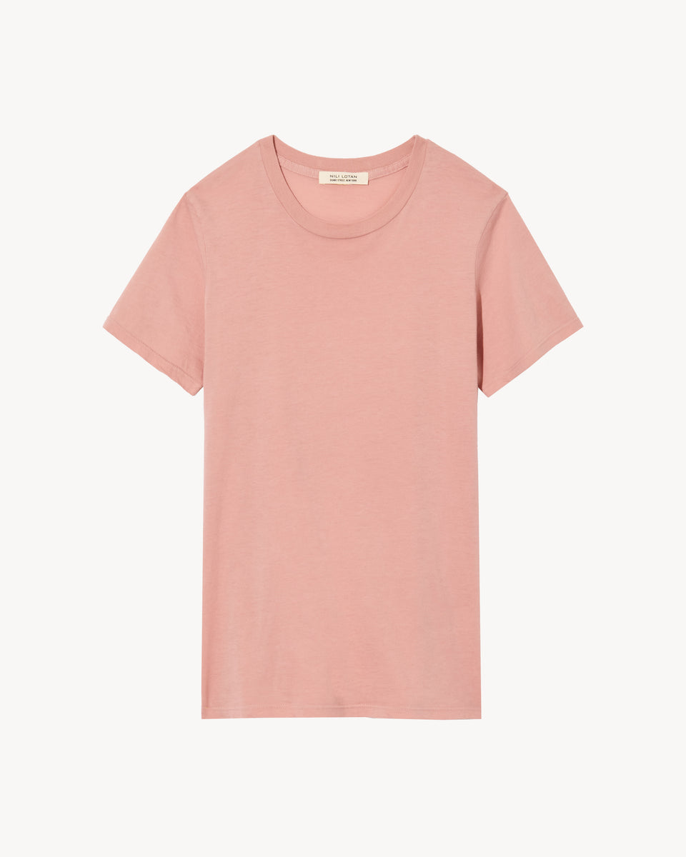 MARIELA TEE IN OXFORD PINK