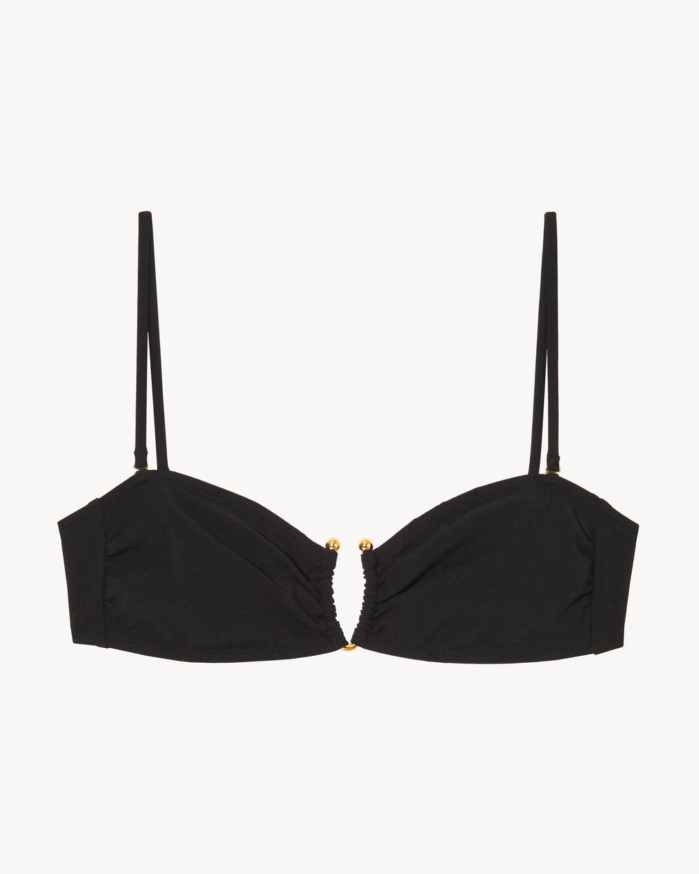 BANDEAU BIKINI TOP IN BLACK