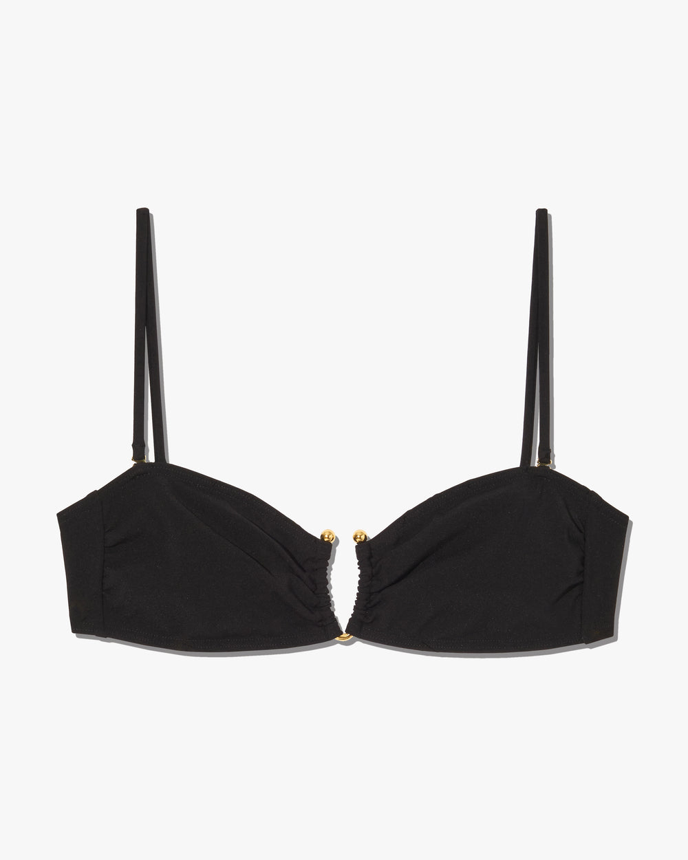 BANDEAU BIKINI TOP IN BLACK