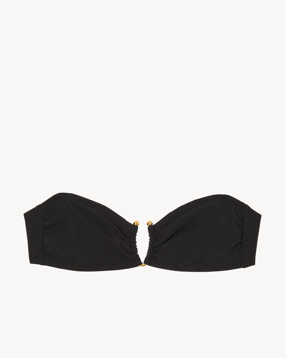 BANDEAU BIKINI TOP IN BLACK