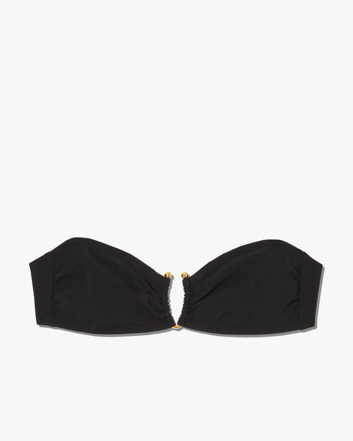 BANDEAU BIKINI TOP IN BLACK