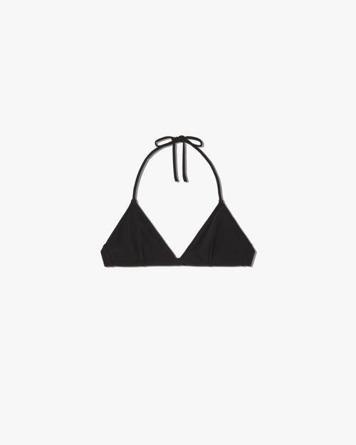TRIANGLE BIKINI TOP IN BLACK