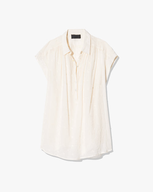 NORMANDY BLOUSE IN IVORY