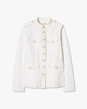 GERALDINE DENIM JACKET IN CREAM