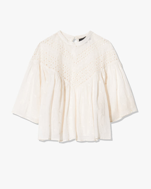 MIKKI BLOUSE IN IVORY