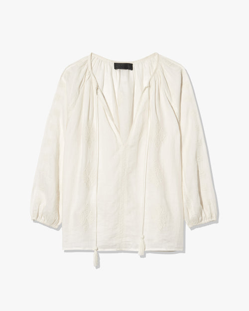 CRISTO BLOUSE IN IVORY