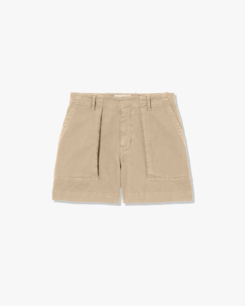 UTILITY SHORT IN SANDSTONE