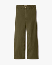 MEGAN COTTON PANT IN LODEN
