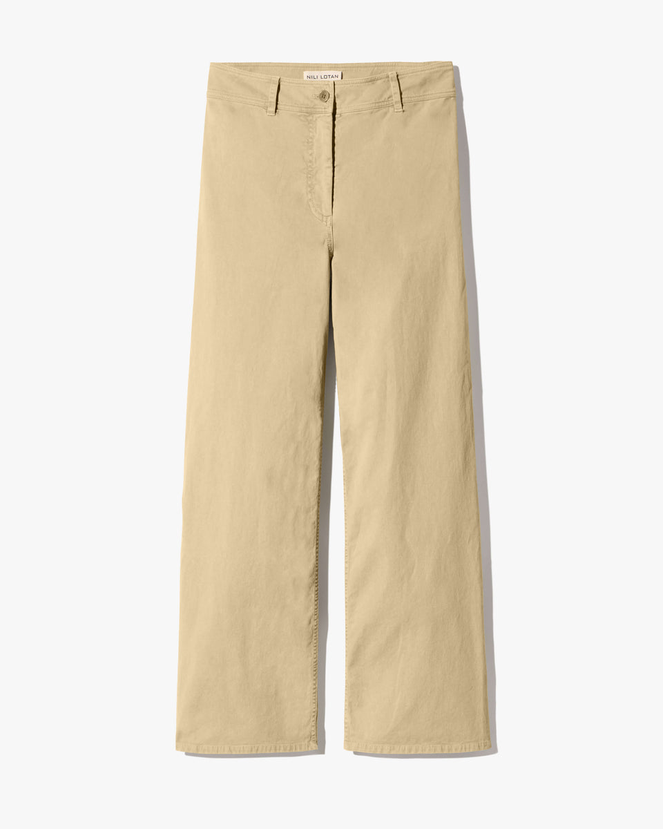 MEGAN COTTON PANT IN VINTAGE WASHED - SOLSTICE
