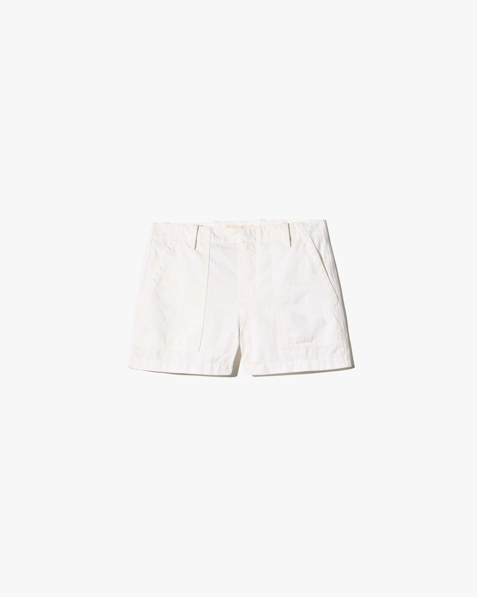 UTILITY SHORT IN VINTAGE CREAM