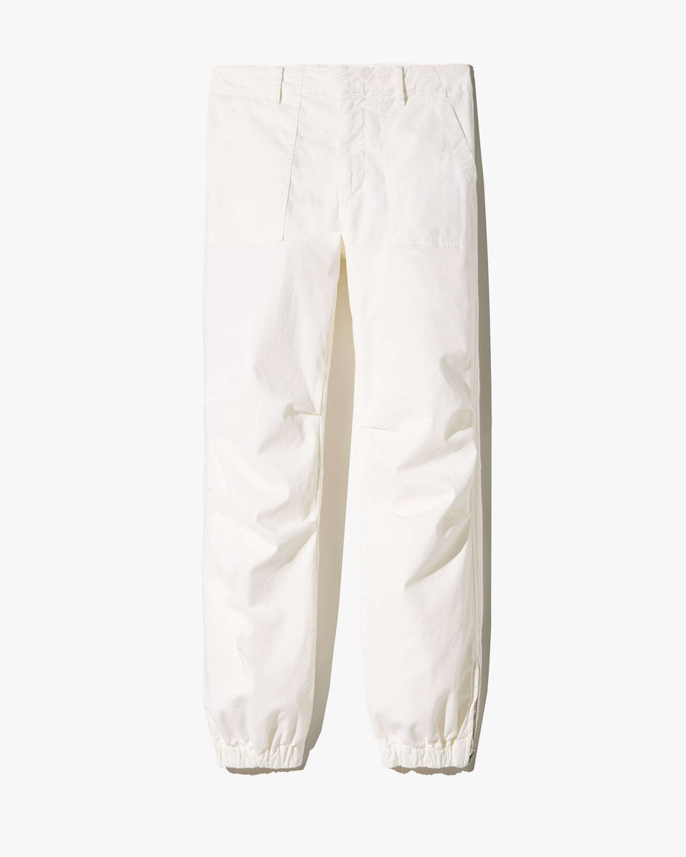 UTILITY COTTON PANT IN WHITE
