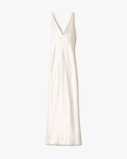 ALINE SILK DRESS IN IVORY