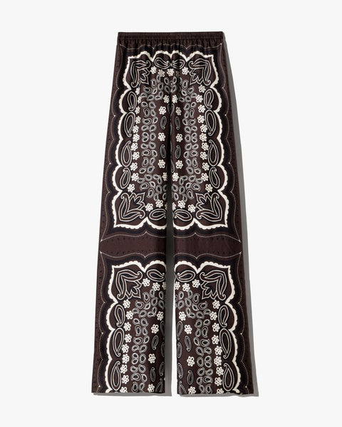 Morgan Pant | Women's Relaxed Silk Printed Pant | Nili Lotan