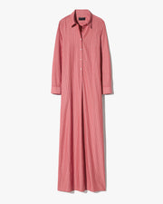 LEANA BEACH DRESS IN RED AND WHITE STRIPE