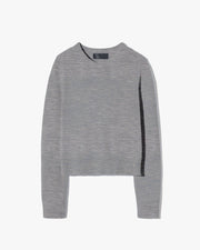 VENUS CASHMERE SWEATER IN MEDIUM GREY MELANGE