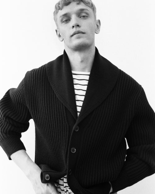 HAIDEN CARDIGAN IN DARK NAVY
