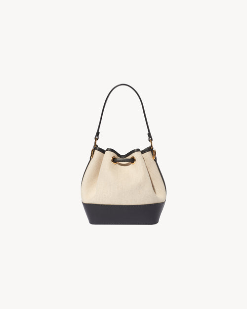 BRIGITTE MINI BAG IN NATURAL/BLACK/GOLD HW