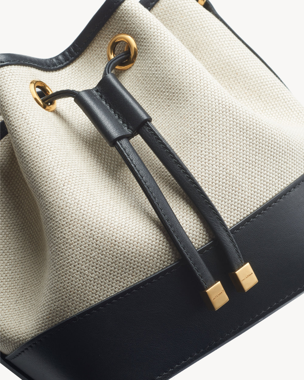 BRIGITTE MINI BAG IN NATURAL/BLACK/GOLD HW