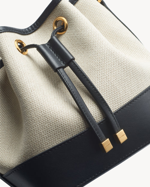 BRIGITTE MINI BAG IN NATURAL/BLACK/GOLD HW