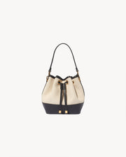 BRIGITTE MINI BAG IN NATURAL/BLACK/GOLD HW