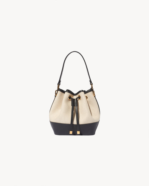 BRIGITTE MINI BAG IN NATURAL/BLACK/GOLD HW