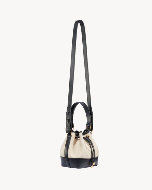 BRIGITTE MINI BAG IN NATURAL/BLACK/GOLD HW