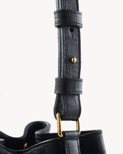 BRIGITTE BUCKET BAG IN BLACK AND GOLD