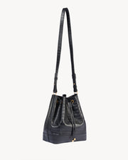 BRIGITTE BUCKET BAG IN BLACK AND GOLD