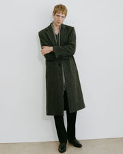 EROS COAT IN CHARCOAL MELANGE