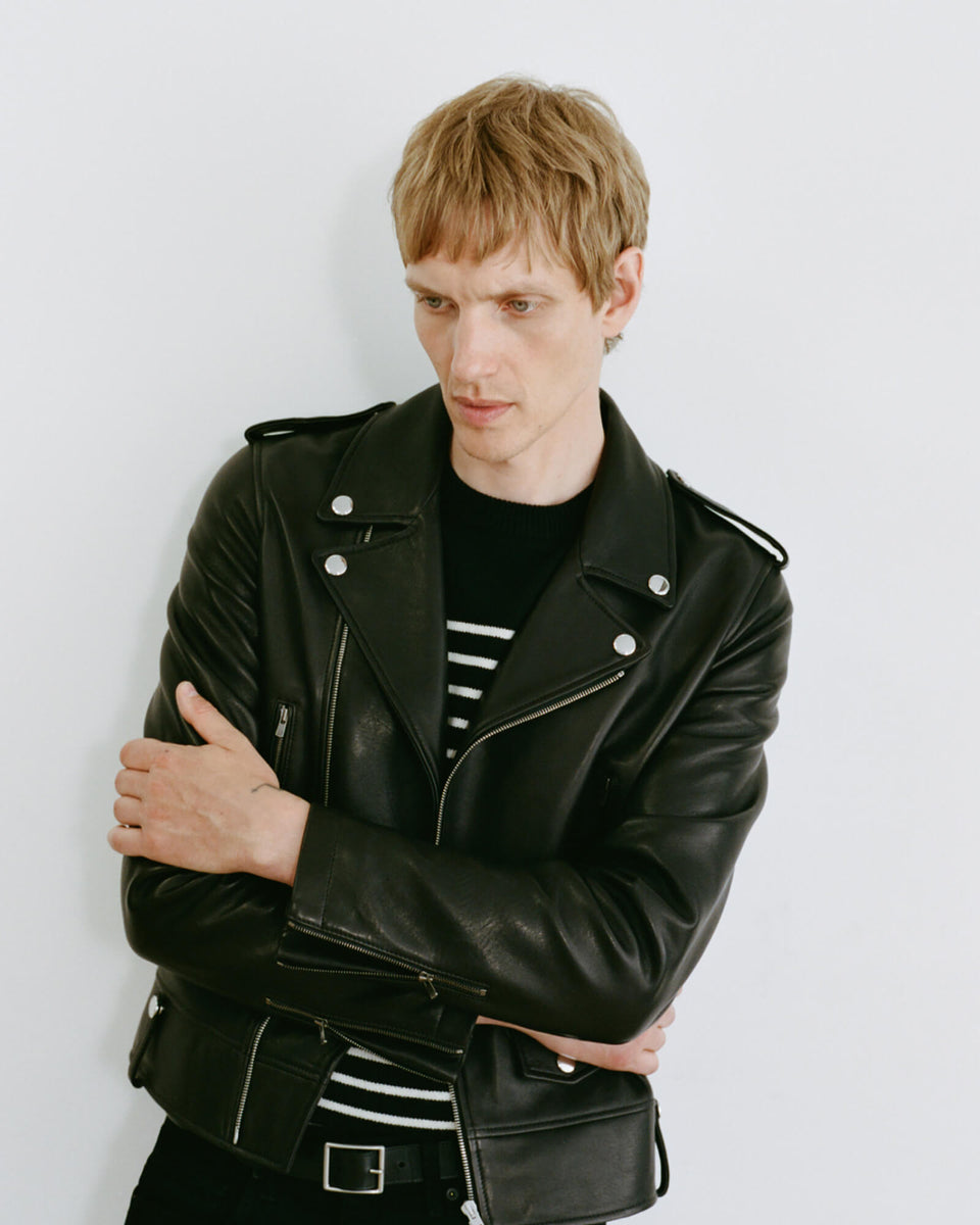 COMET LEATHER JACKET IN BLACK