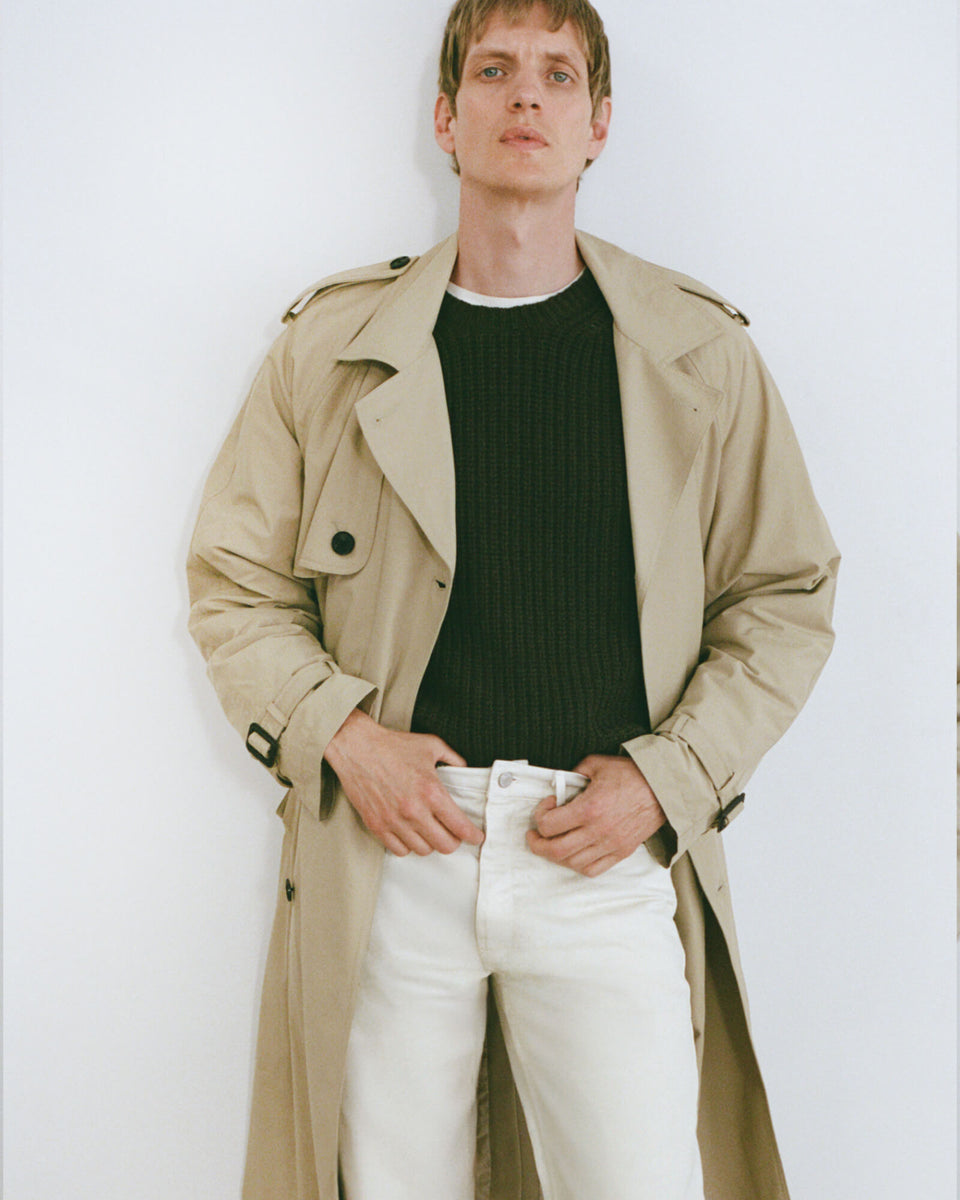 KIERAN TRENCH COAT IN KHAKI