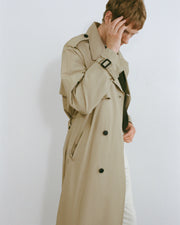 KIERAN TRENCH COAT IN KHAKI