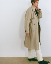 KIERAN TRENCH COAT IN KHAKI