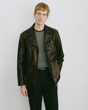 COSIMO LEATHER JACKET IN BLACK