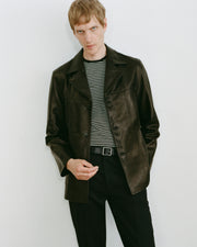 COSIMO LEATHER JACKET IN BLACK