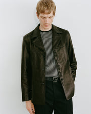 COSIMO LEATHER JACKET IN BLACK